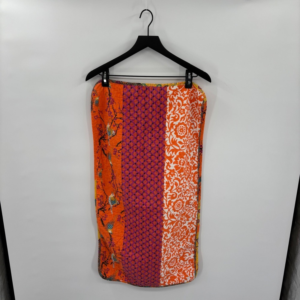 Lush Decor Quilted Throw Blanket Colorful Birds Floral Pattern 20x36‎